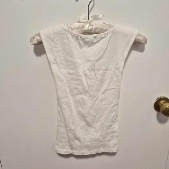 J.CREW Basic White Sleeveless Women's Top - Picture 7 of 7